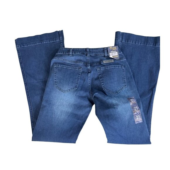 Just Tuff Jeans Flare Leg Denim Trousers Womens 27 Regular - Picture 5 of 13